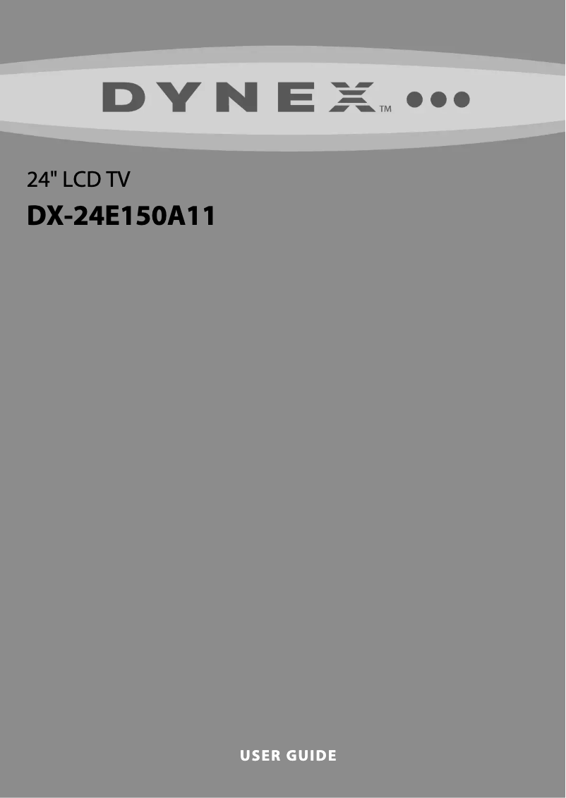 Page 1 de la notice Manuel utilisateur Dynex DX-24E150A11