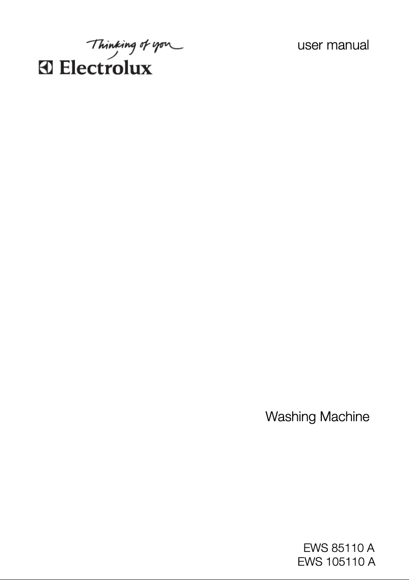 Página 1 del manual Manual de usuario Electrolux EWS 1051