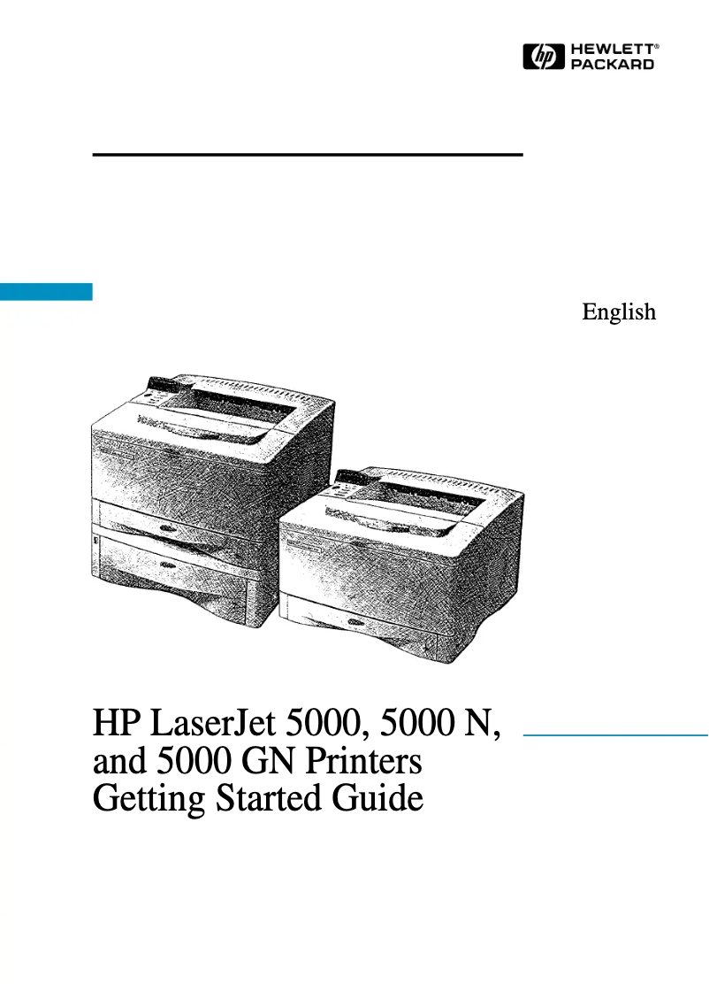 Page 1 de la notice Manuel utilisateur HP LaserJet 5000 N