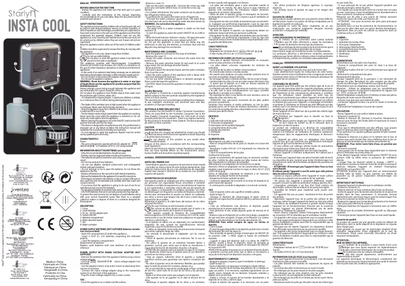 Page n°1 - Manuel utilisateur Starlyf Insta Cool