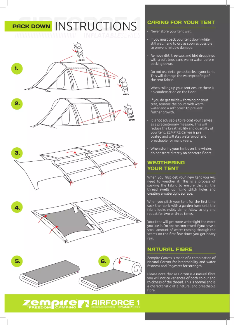Page n°1 - Manuel utilisateur Zempire Airforce 1