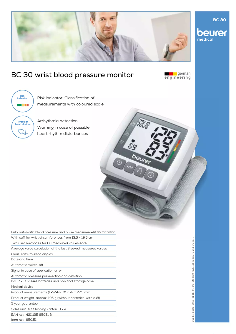 Image de la première page du manuel de l'appareil BC 30