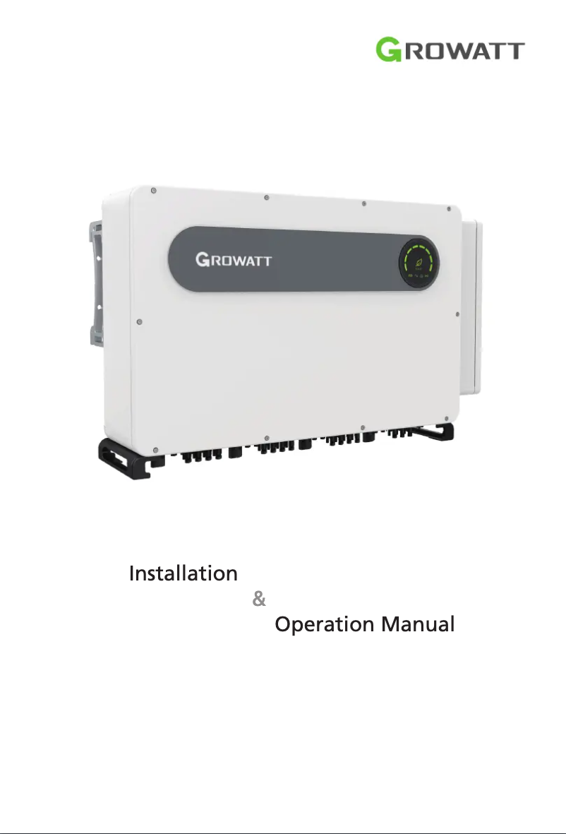 Image de la première page du manuel de l'appareil MAX 185-253KTL3-X HV