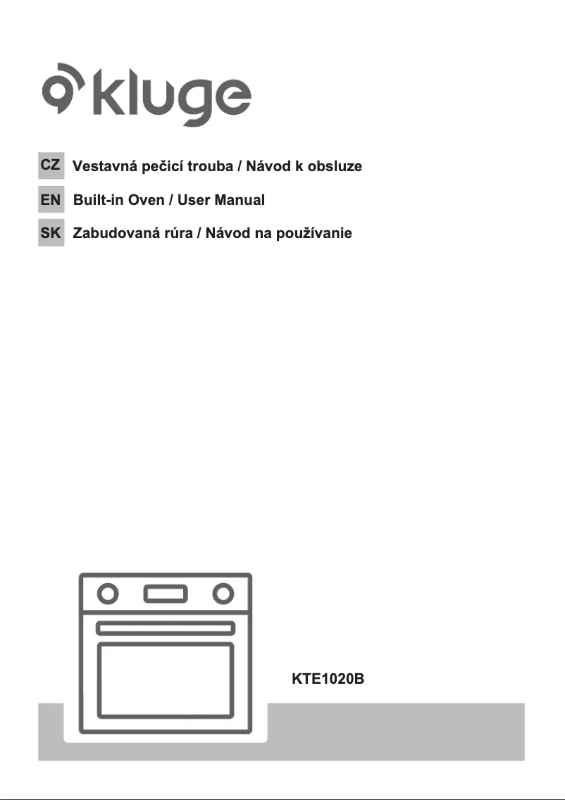 Page n°1 - Guide d'installation Kluge KTE1020B