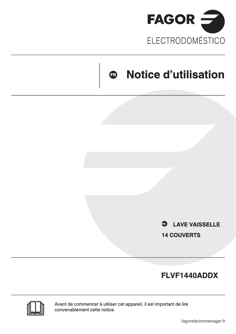 Page 1 de la notice Manuel utilisateur Fagor FLVF1440ADDX