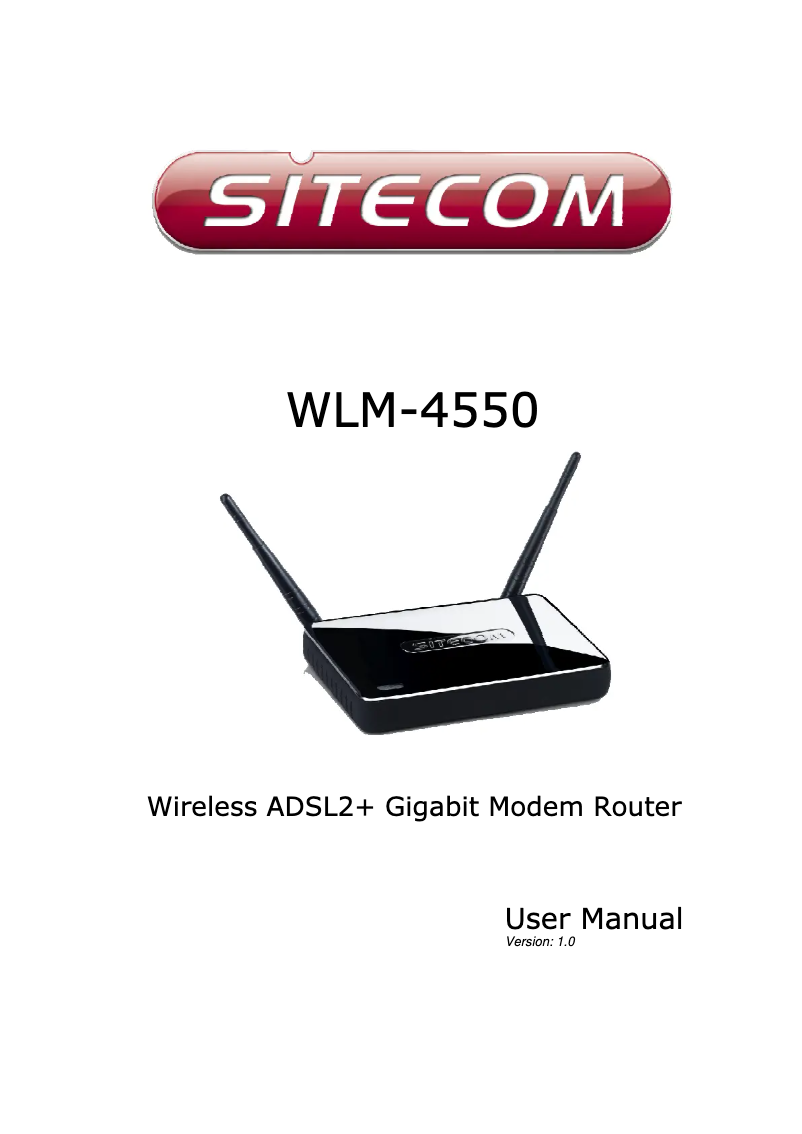 Page n°1 - Manuel utilisateur Sitecom WLM-4550