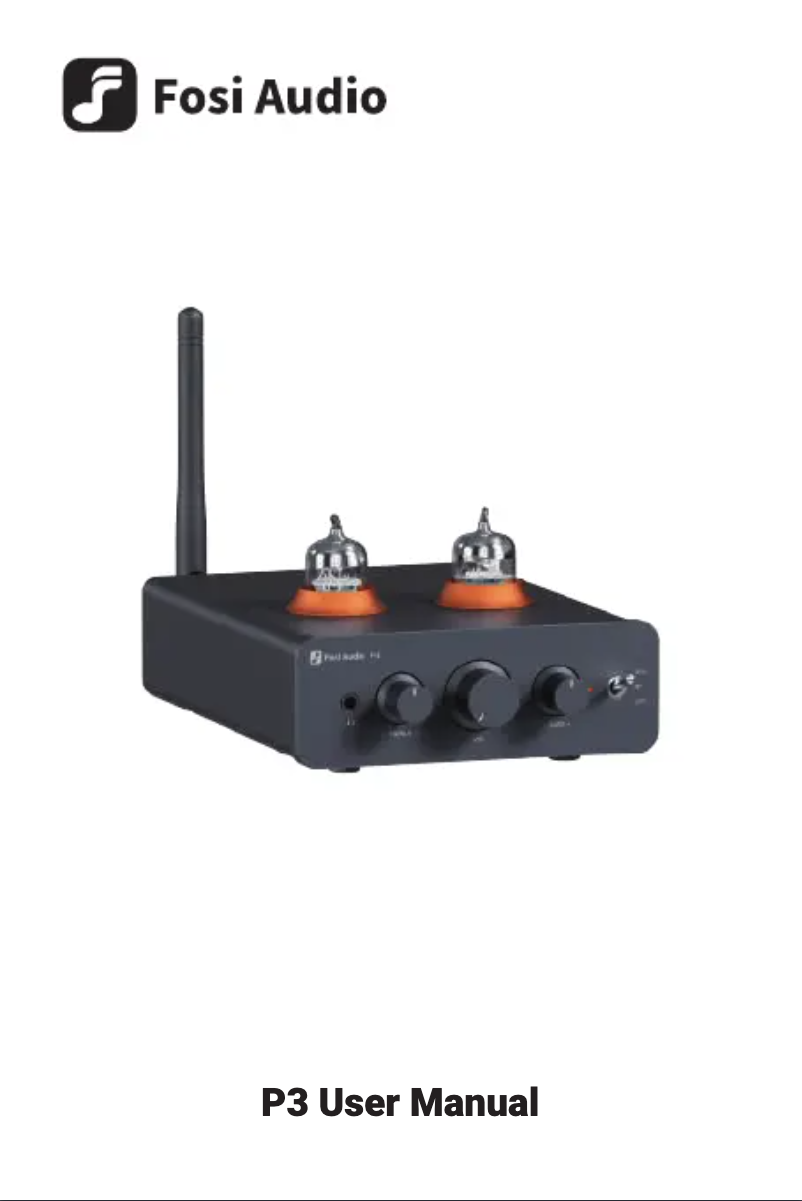 Page 1 de la notice Manuel utilisateur Fosi Audio P3