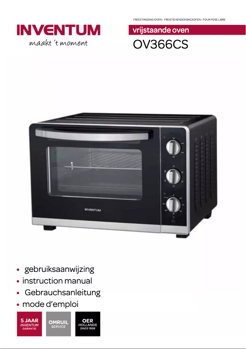 Image de la première page du manuel de l'appareil OV366CS