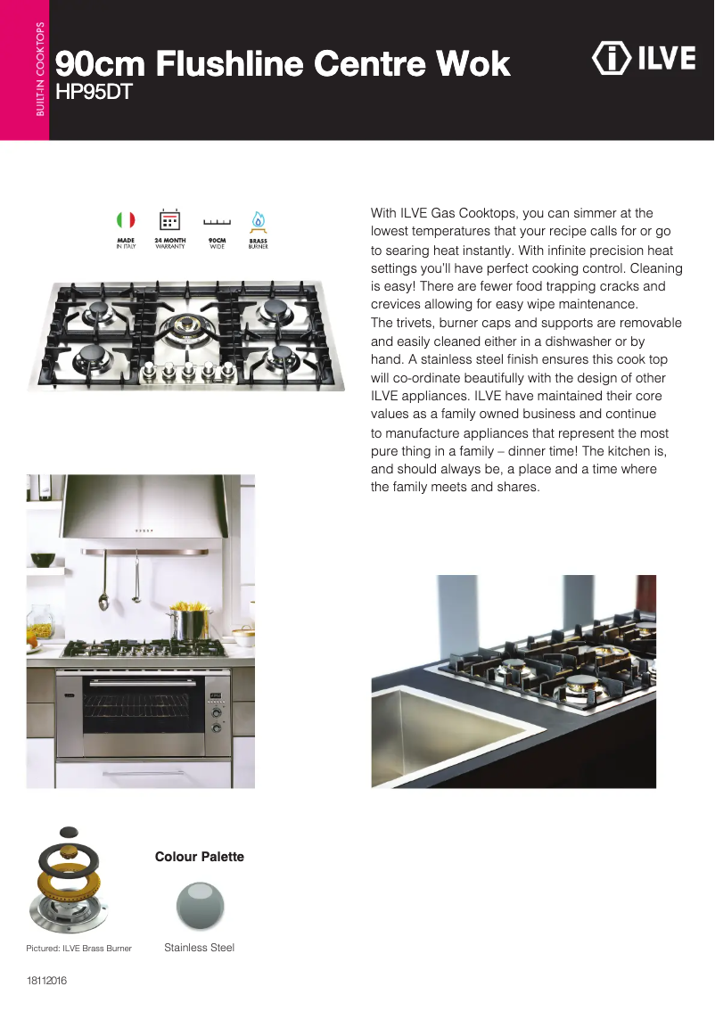 Page 1 de la notice Manuel utilisateur Ilve HP95DT