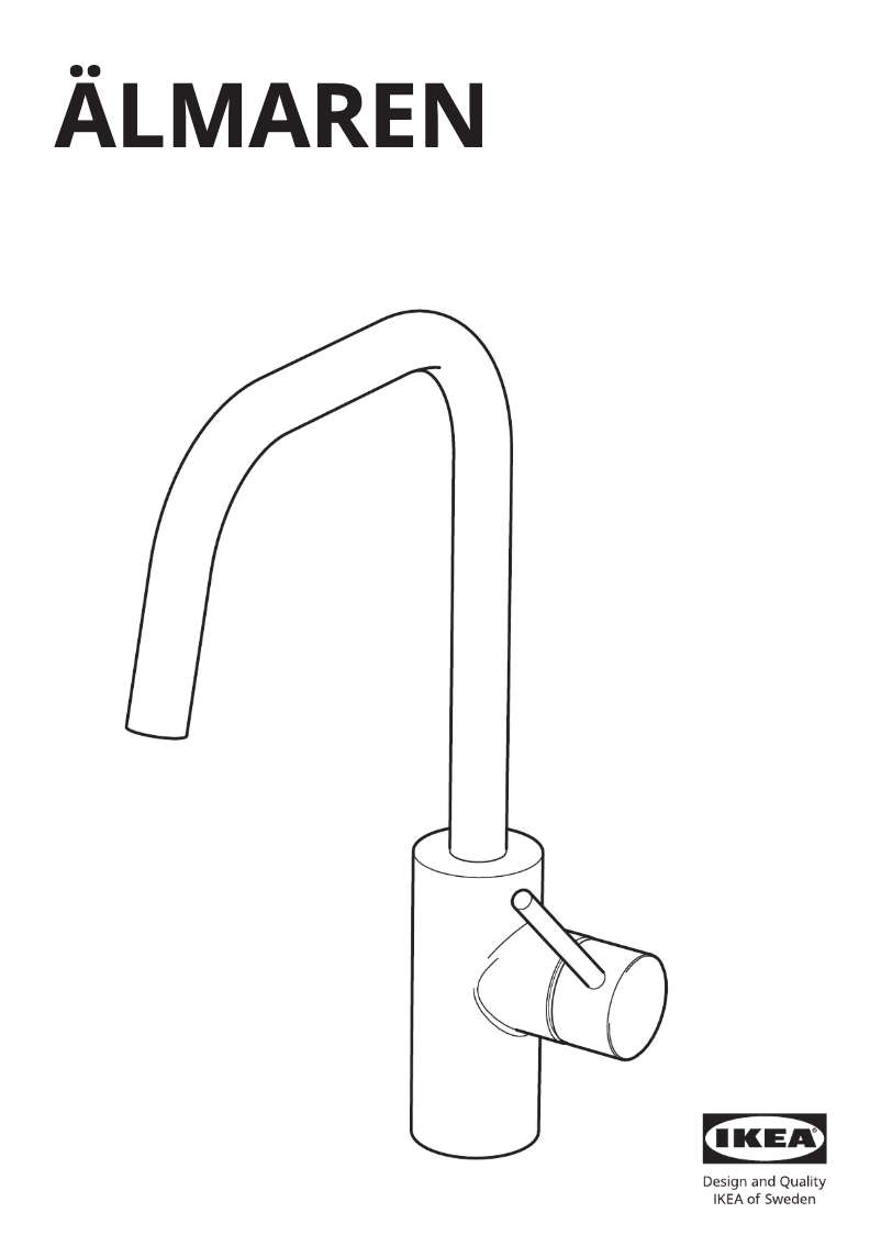 Page 1 de la notice Instructions / montage Ikea ÄLMAREN