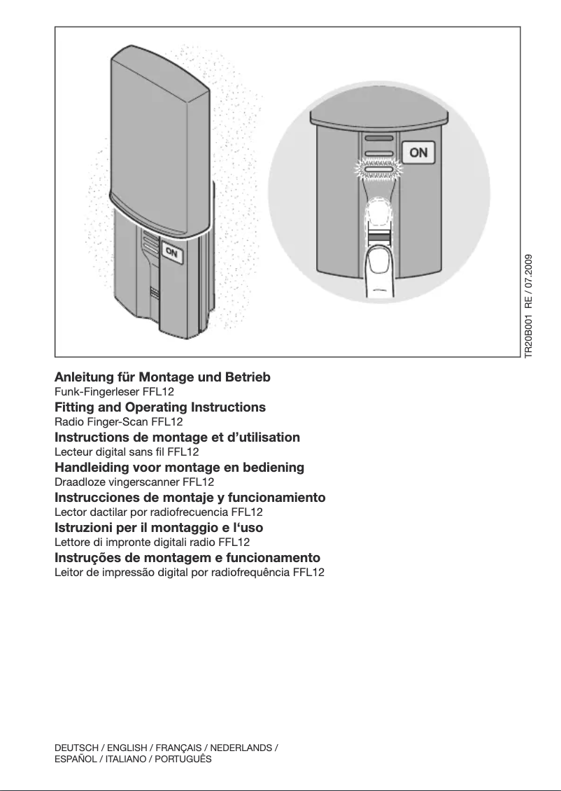 Page n°1 - Manuel utilisateur Berner FFL12