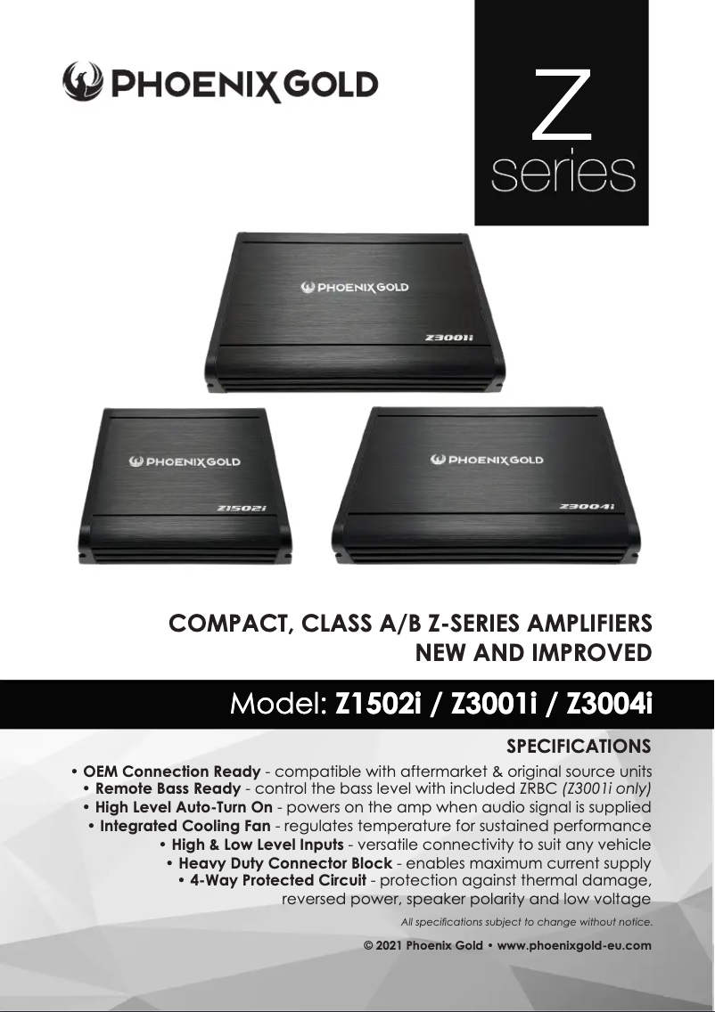 Page n°1 - Manuel utilisateur Phoenix Gold Z1502i