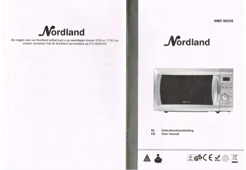 Image de la première page du manuel de l'appareil NMD 9820S