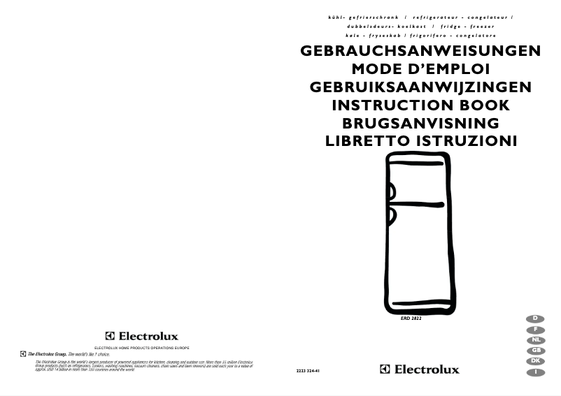Página 1 del manual Manual de usuario Electrolux ERD 2822