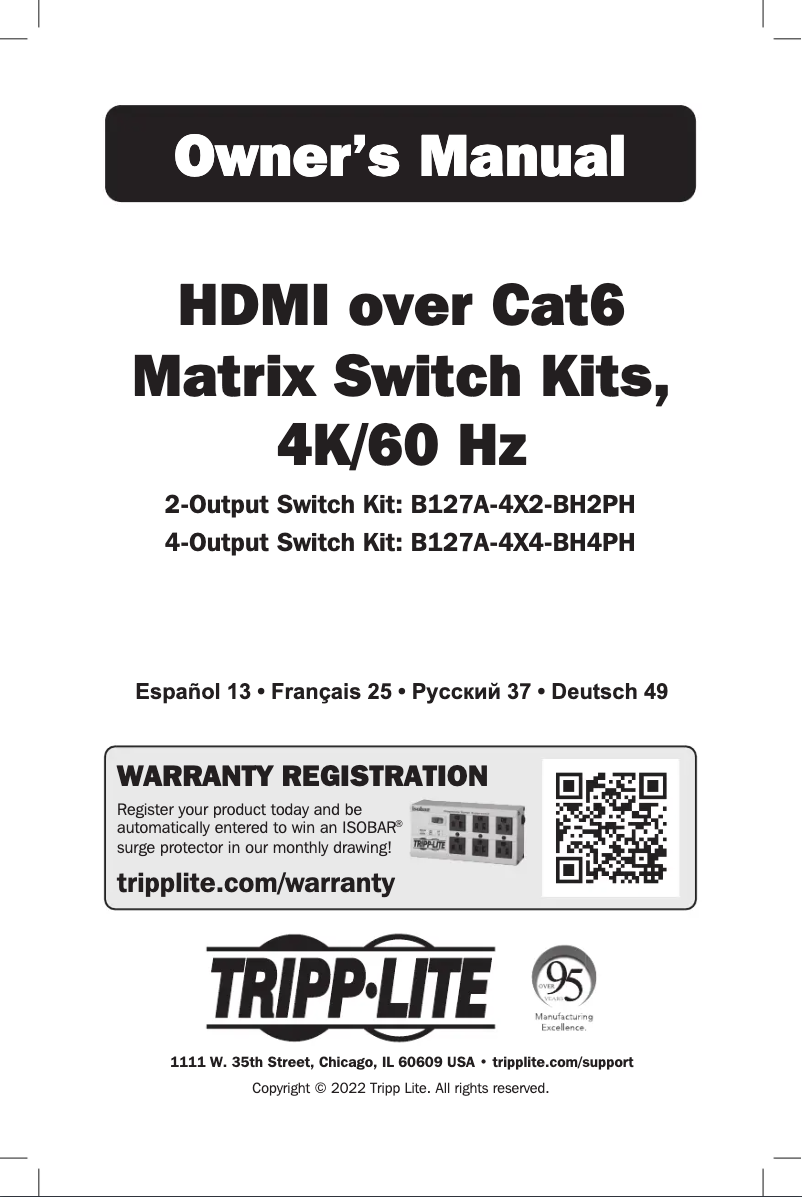 Imagen de la primera página del manual del dispositivo B127A-4X2-BH2PH