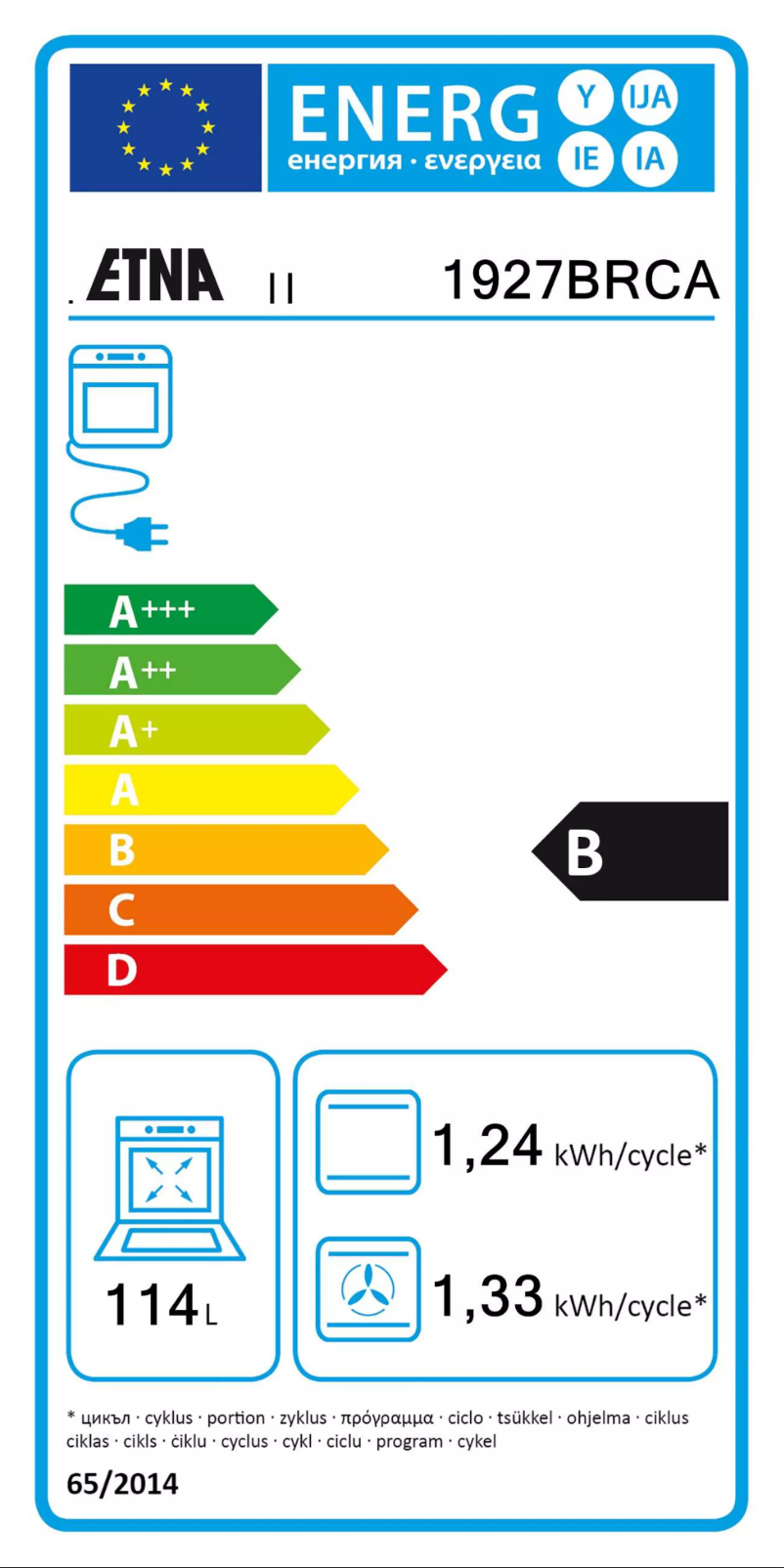 Image de la première page du manuel de l'appareil 1927BRCA