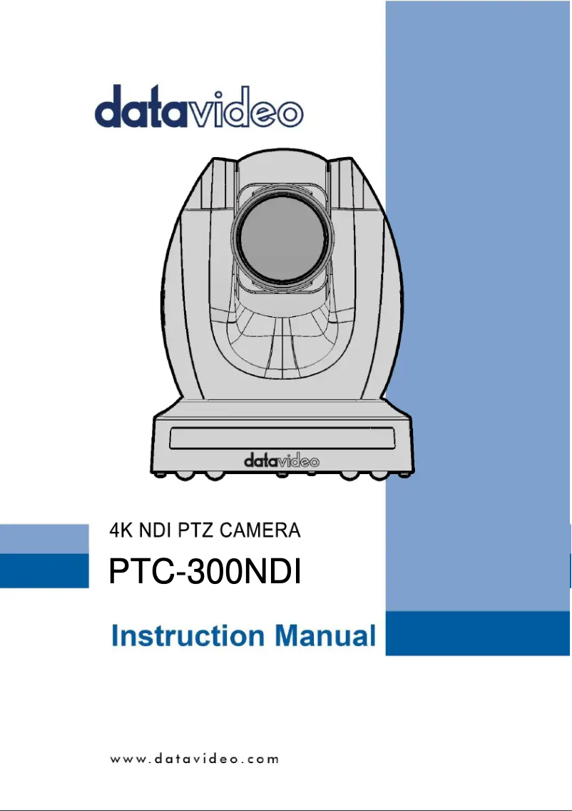 Page 1 de la notice Manuel utilisateur DataVideo PTC-300NDI