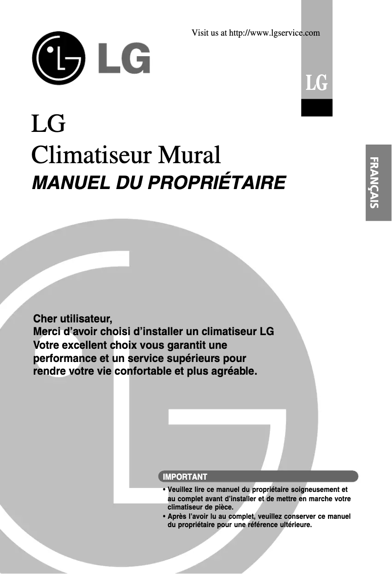 Page n°1 - Manuel utilisateur LG LSUH306DGM3
