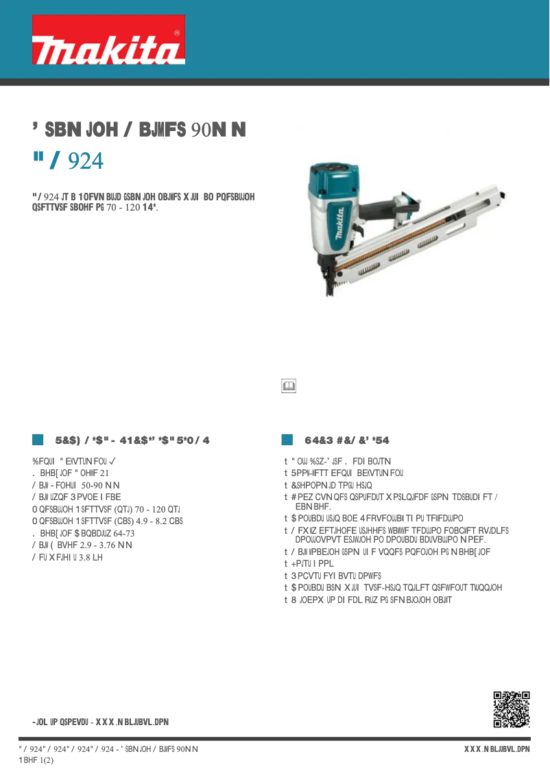 Image de la première page du manuel de l'appareil AN924