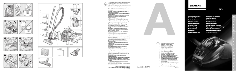 Page 1 de la notice Manuel utilisateur Siemens VS63A17