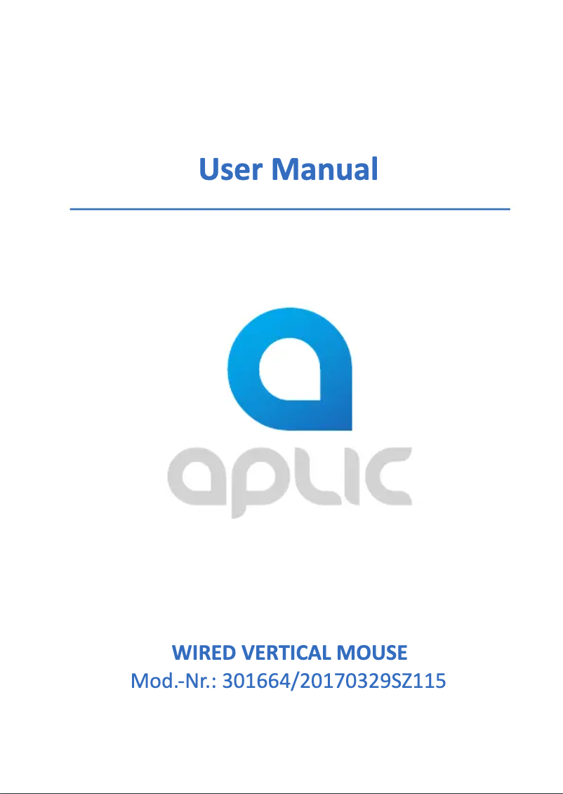 Page n°1 - Manuel utilisateur Aplic 301664