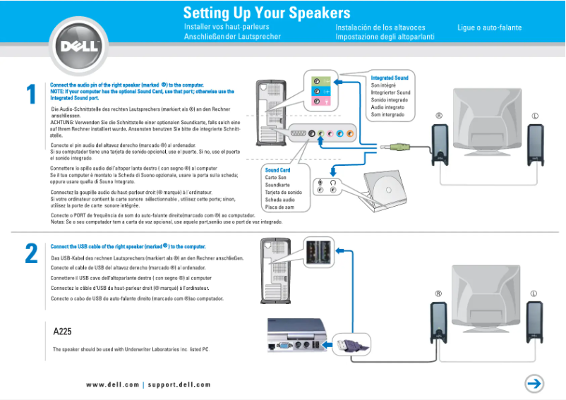 Página 1 del manual Manual de usuario Dell A225