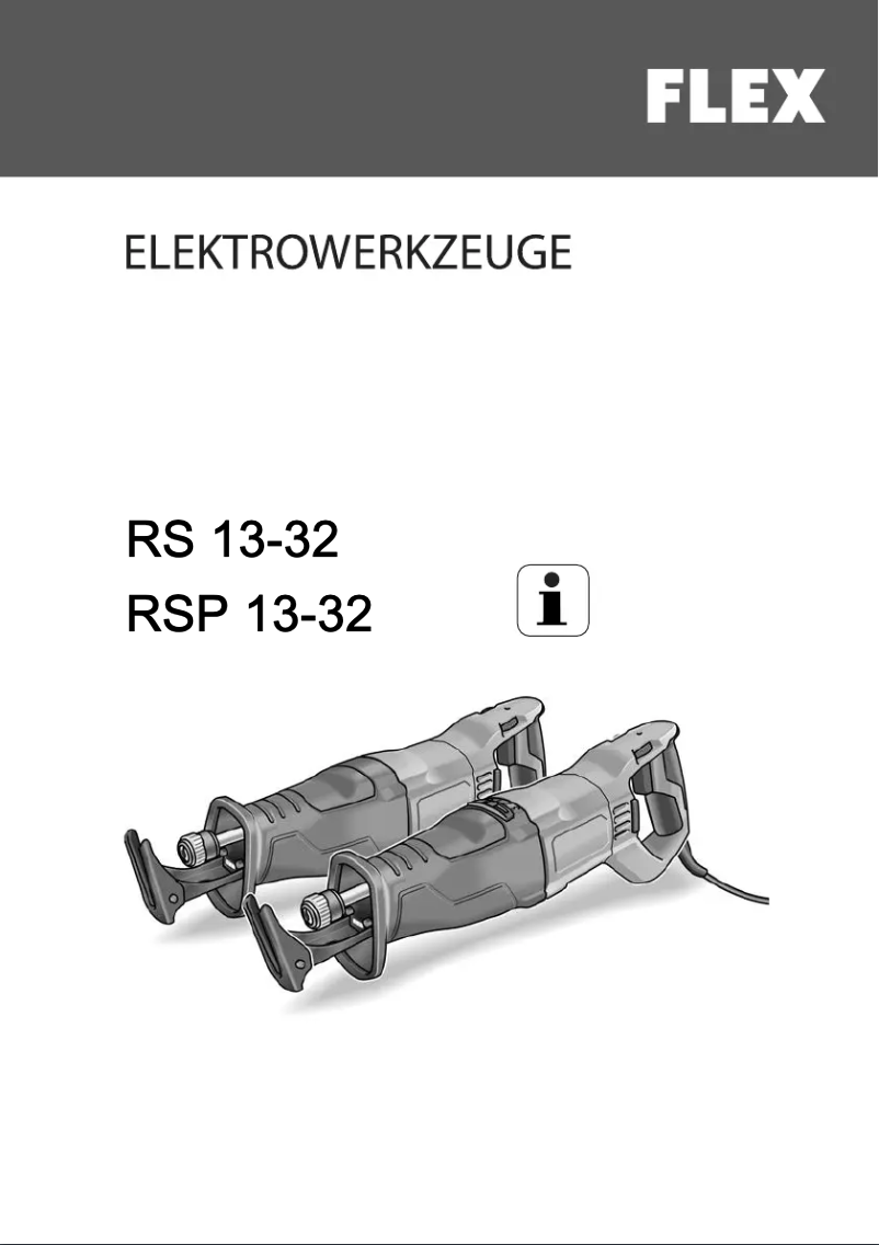 Page n°1 - Manuel utilisateur Flex RS 13-32