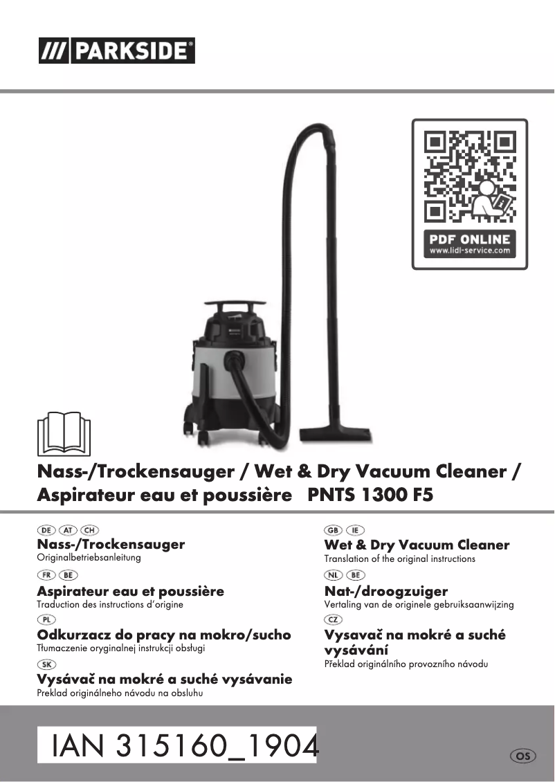 Image de la première page du manuel de l'appareil PNTS 1300 F5