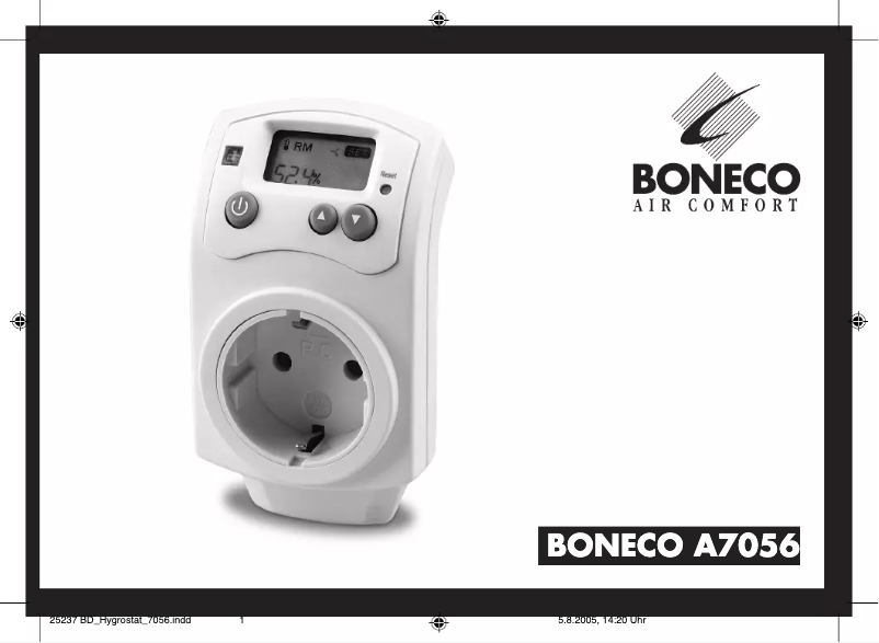 Page n°1 - Manuel utilisateur Boneco A7056