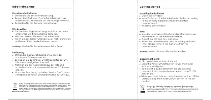 Image de la première page du manuel de l'appareil FSP-011