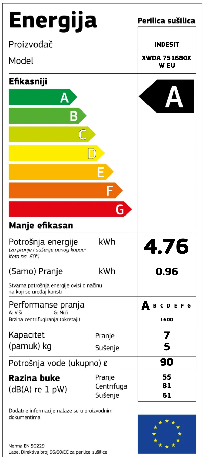 Imagen de la primera página del manual del dispositivo XWDA 751680X W EU