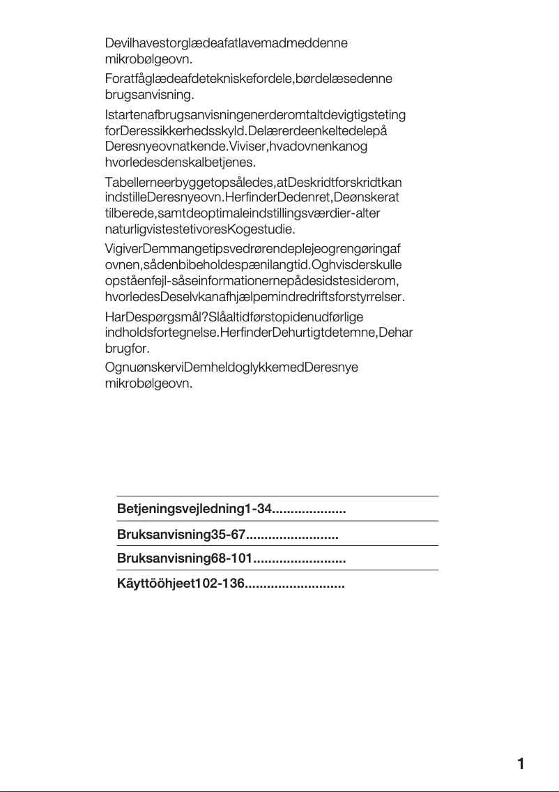 Page 1 de la notice Manuel utilisateur Siemens HF26066