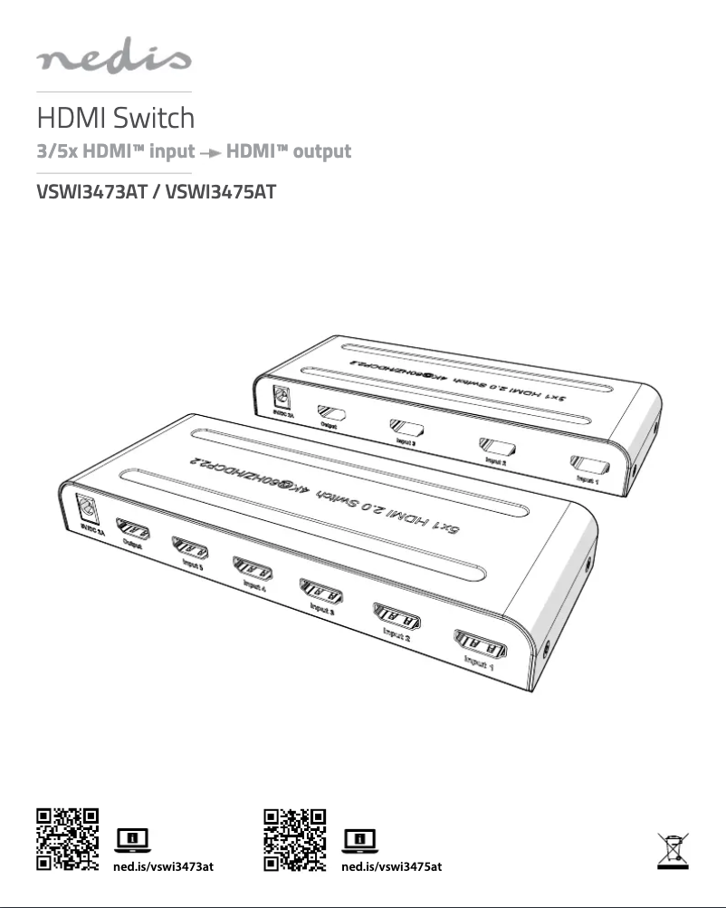Page n°1 - Manuel utilisateur Nedis VSWI3473AT