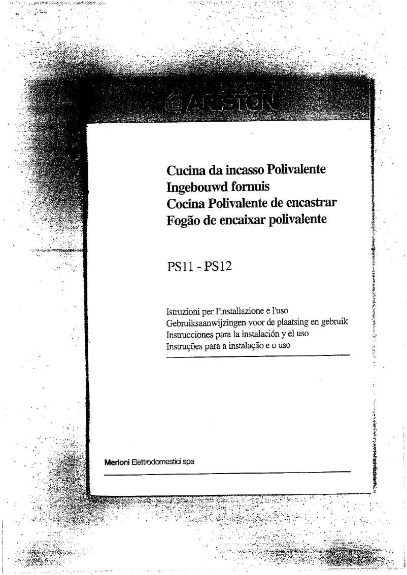 Page 1 de la notice Manuel utilisateur Ariston Thermo PS 12