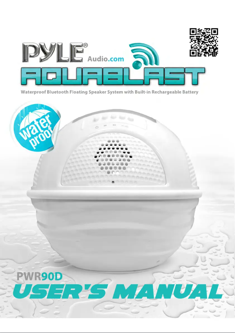 Image de la première page du manuel de l'appareil Aqua Blast PWR90D