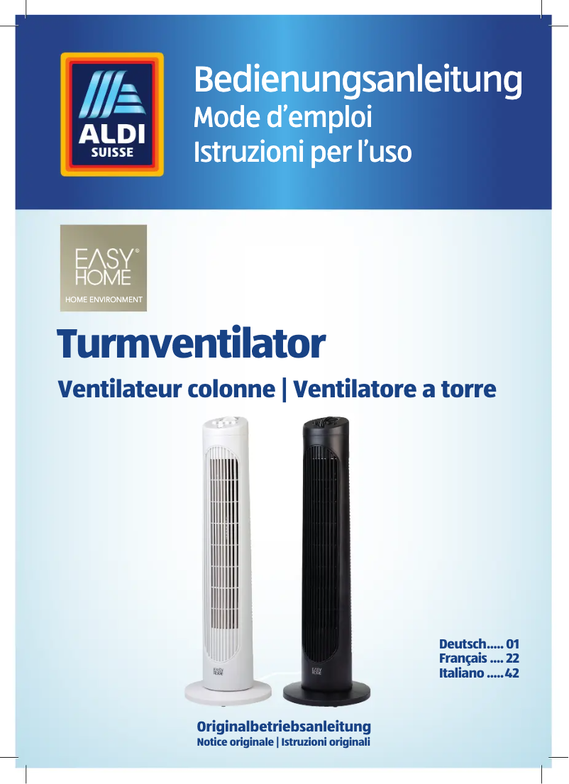 Page n°1 - Manuel utilisateur Easy Home GT-SF-TVT-02