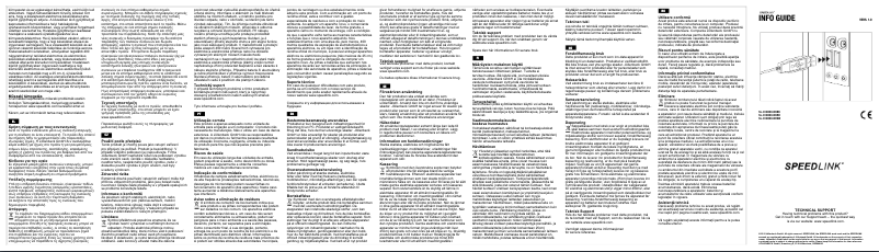 Page 1 of the manual User Manual Speed-Link SL-610000-BKRD