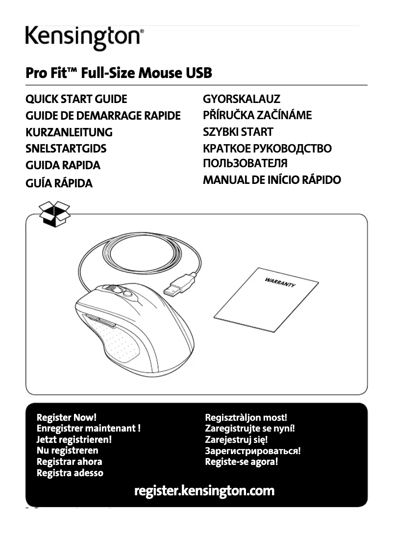 Page n°1 - Manuel utilisateur Kensington Pro Fit K72369EU