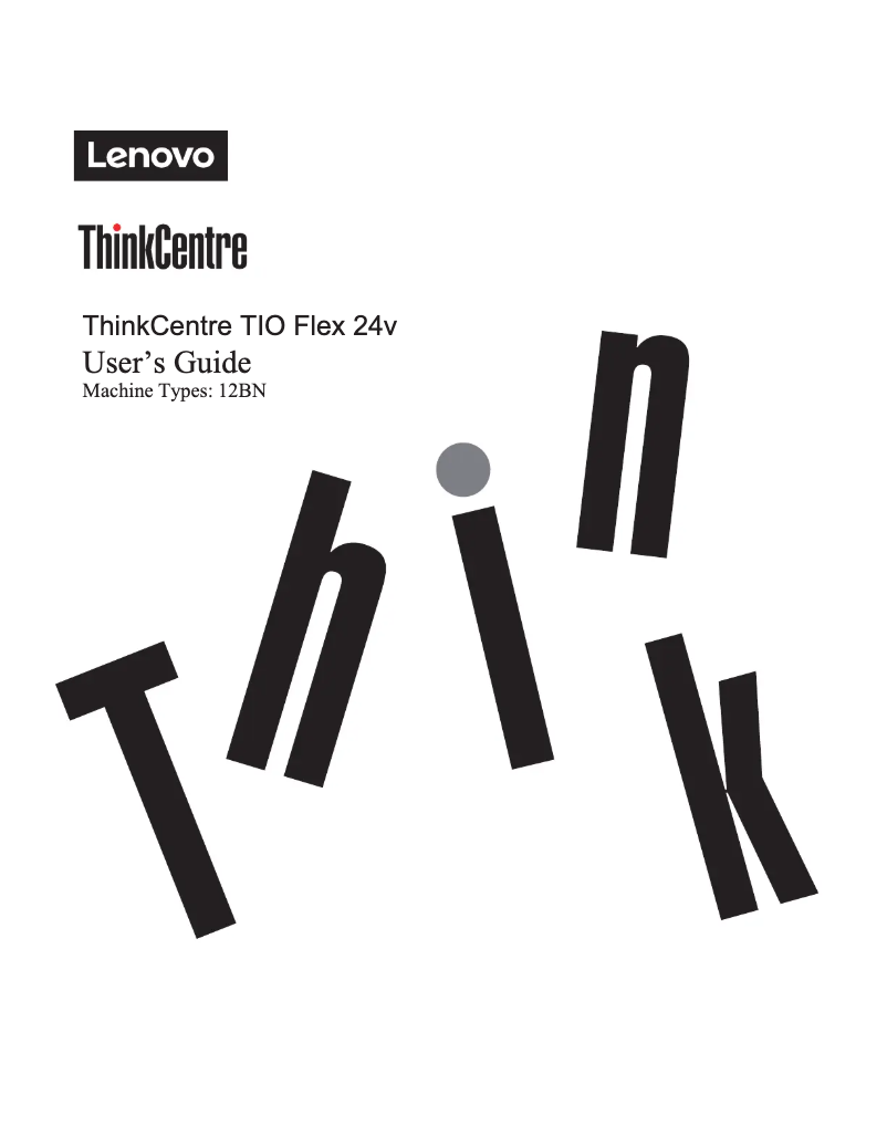 Page n°1 - Manuel utilisateur Lenovo ThinkCentre TIO Flex 24v