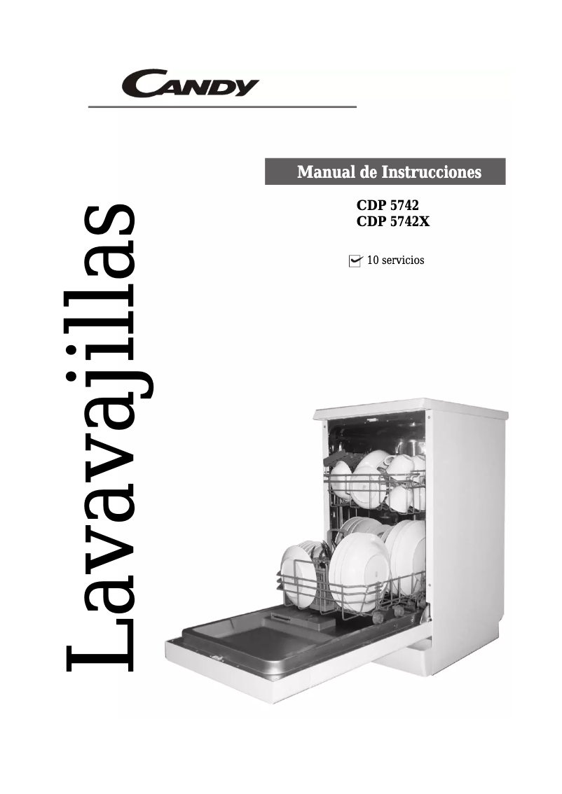 Page 1 de la notice Manuel utilisateur Candy CDP 5742