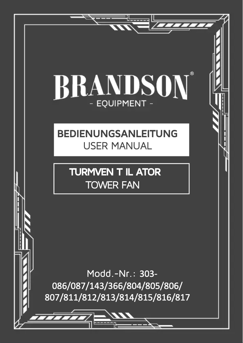 Page n°1 - Manuel utilisateur Brandson 303812
