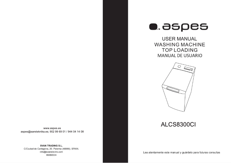 Image de la première page du manuel de l'appareil ALCS8300CI