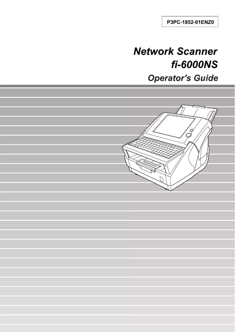 Image de la première page du manuel de l'appareil Fi-6000ns