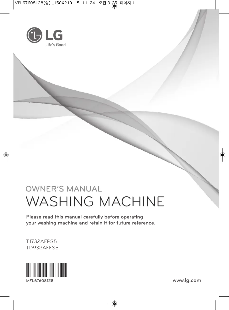 Page n°1 - Manuel utilisateur LG TD932AFFS5