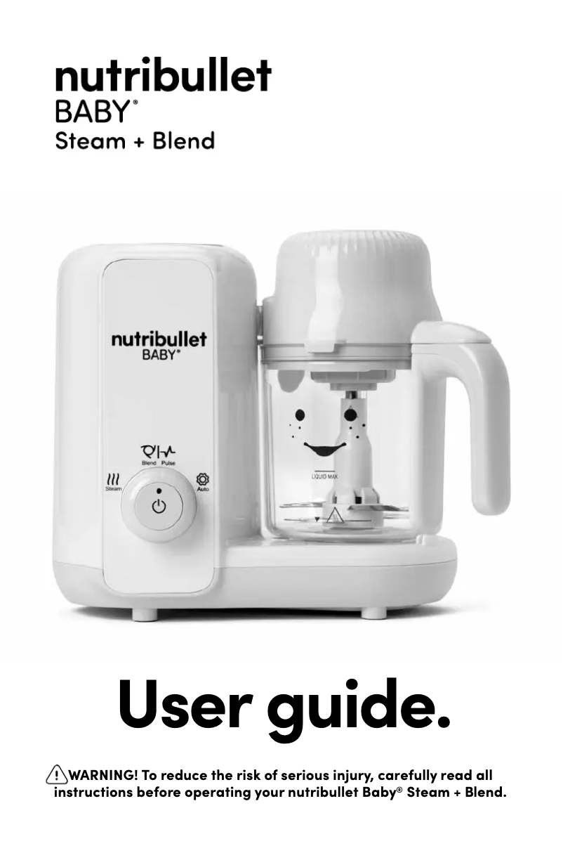 Page n°1 - Manuel utilisateur NutriBullet Baby Steam + Blend