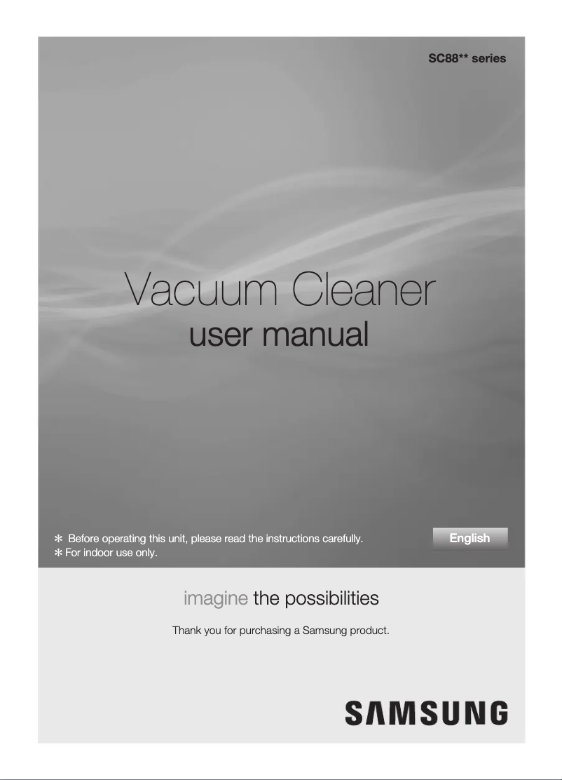 Page n°1 - Manuel utilisateur Samsung SC8850