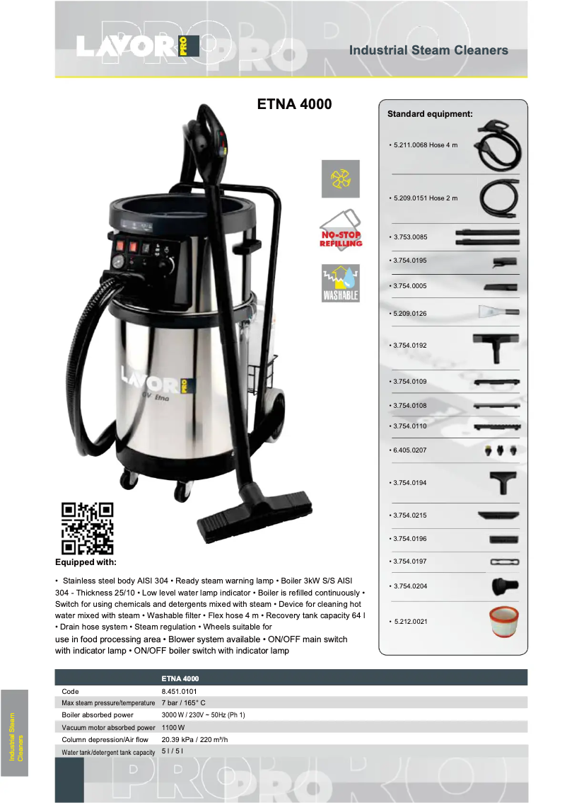 Image de la première page du manuel de l'appareil Etna 4000