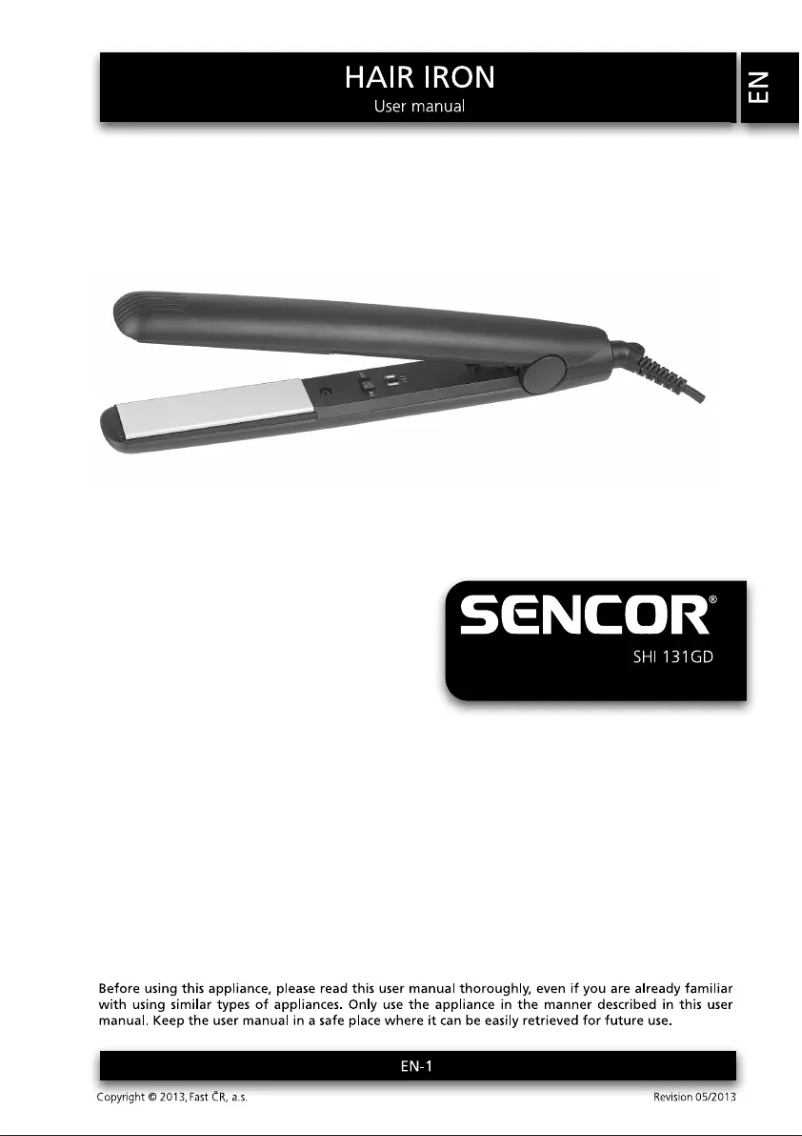 Page n°1 - Manuel utilisateur Sencor SHI 131GD