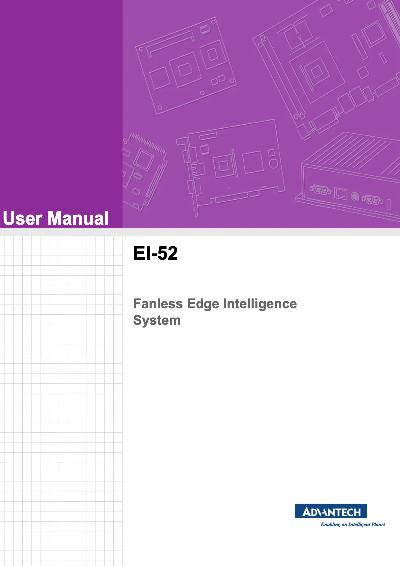 Página 1 del manual Manual de usuario Advantech EI-52-S2A1