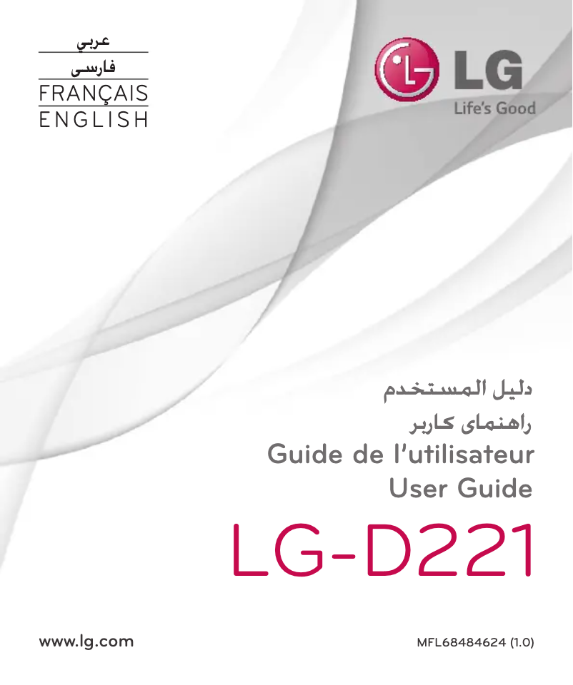 Page n°1 - Manuel utilisateur LG L50